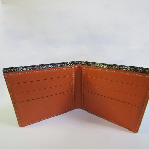 Authentic 2006 Goyard Bifold Wallet Black & Tan - Picture 12 of 16